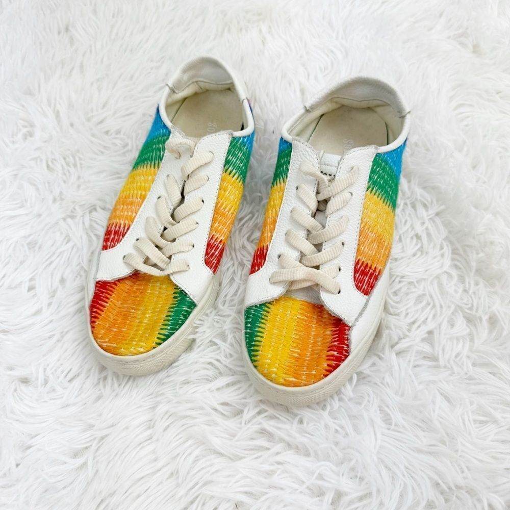 Soludos Ibiza Rainbow Leather Sneakers - Picture 6 of 10